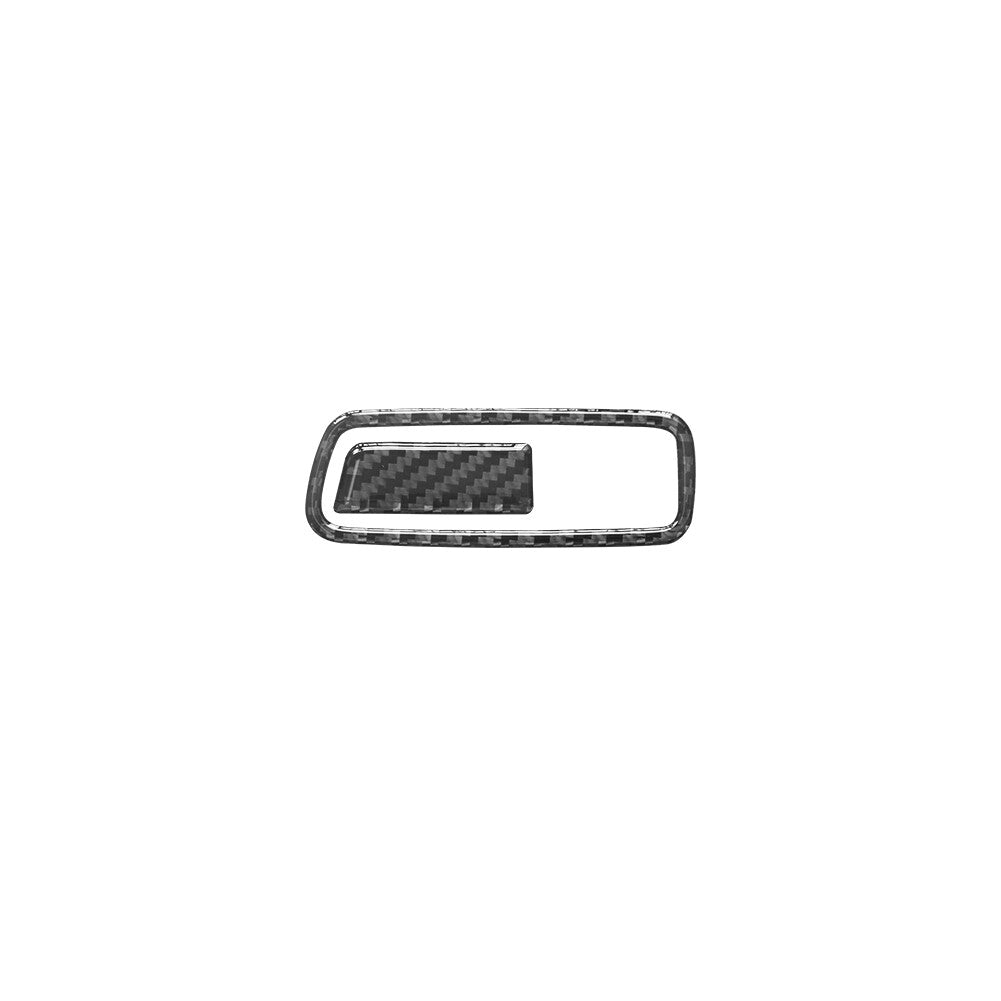 Carbon Fiber Passenger Storage Latch Frame Trim Cover for KIA Sedona 2015-2016
