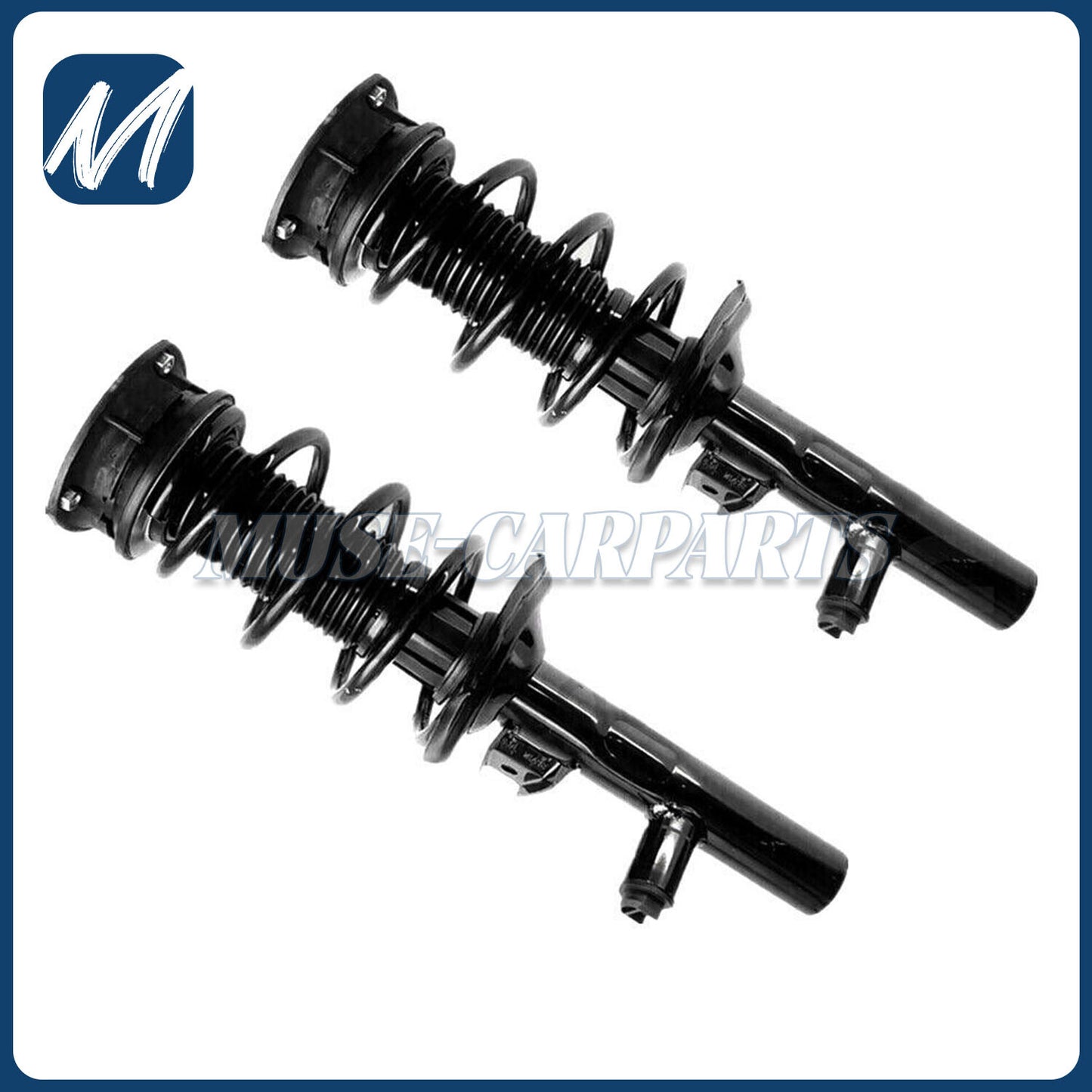 Pair Front Shock Absorber Struts Spring Assys Electric Fit for Lincoln MKX 2016-2018