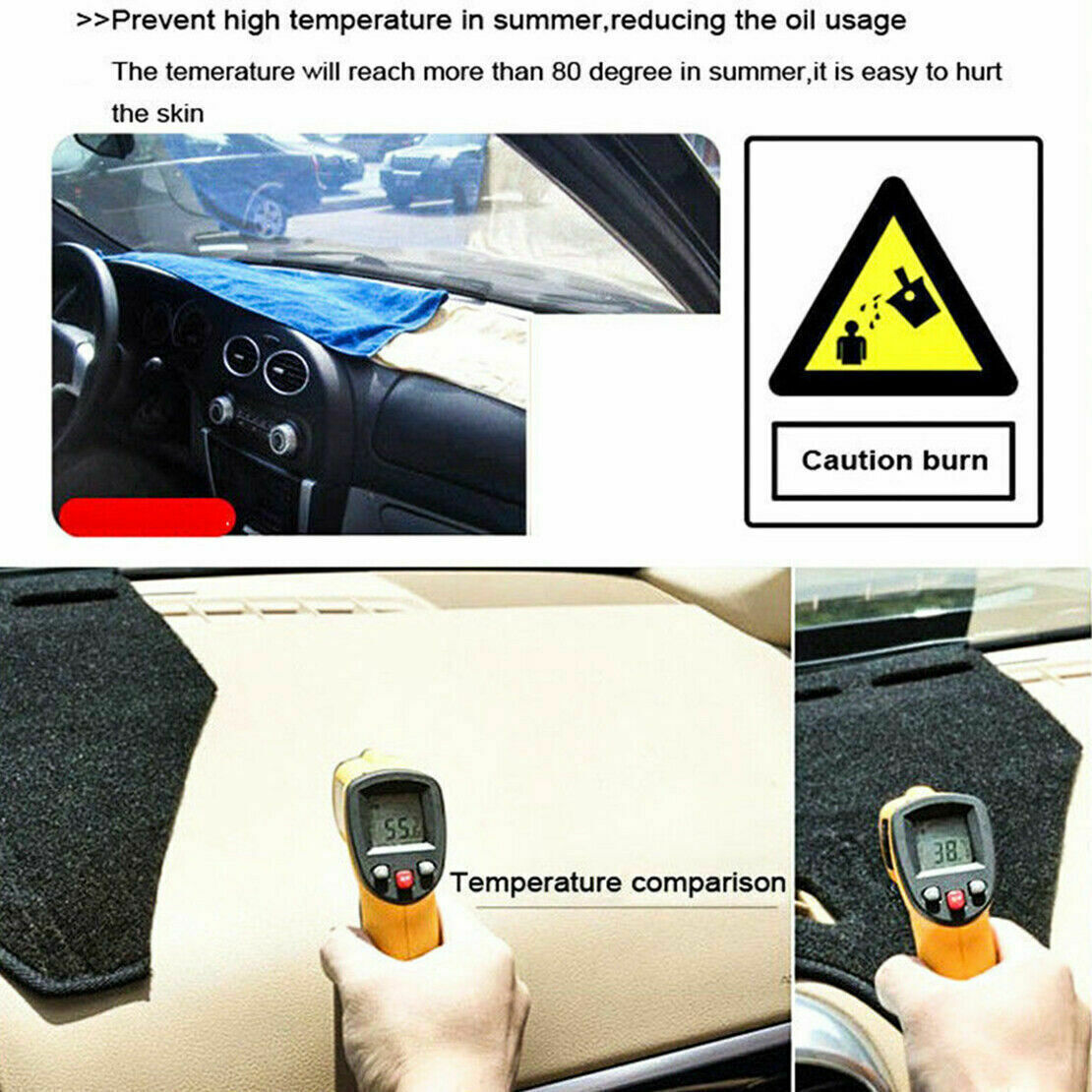 1X Inner Dashboard Dash Mat Non-slip DashMat Sun Shade for Nissan Maxima 16-2023