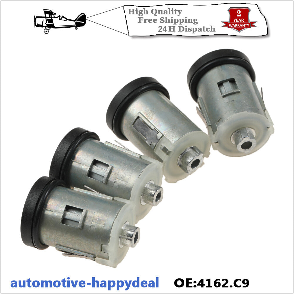 Door Lock Barrel Set of 4  2x Keys for Citroen Dispatch Expert Scudo 1996-2006