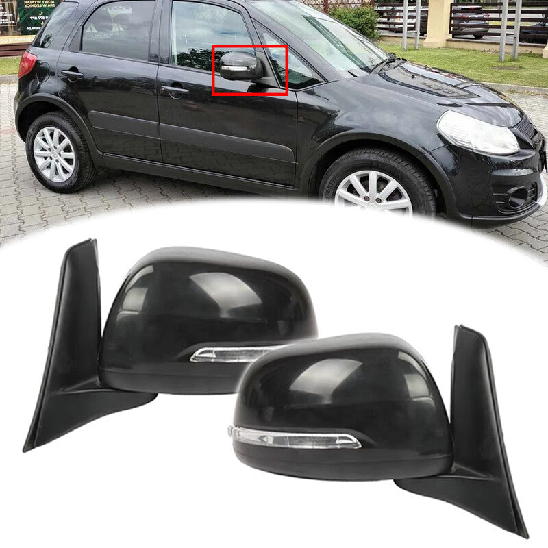 1Pair Auto Outside Door Rearview Mirror Assemblys for Suzuki SX4 2012 2013
