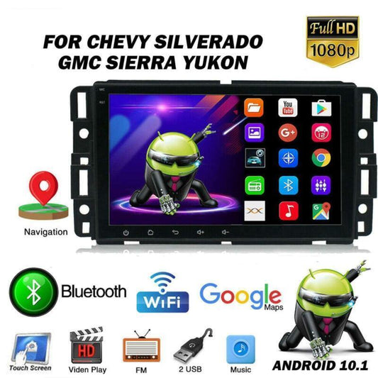 Android 10.1 8 for GMC for Chevrolet for Chevy for Sierra Car Stereo Radio GPS Navigation