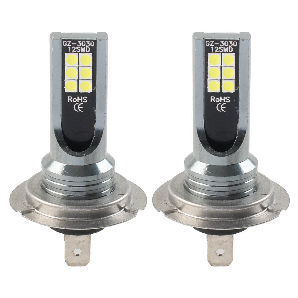 Car Super Bright H7 LED Headlight White Light High Low Beam DRL Bulbs Lamp Pair