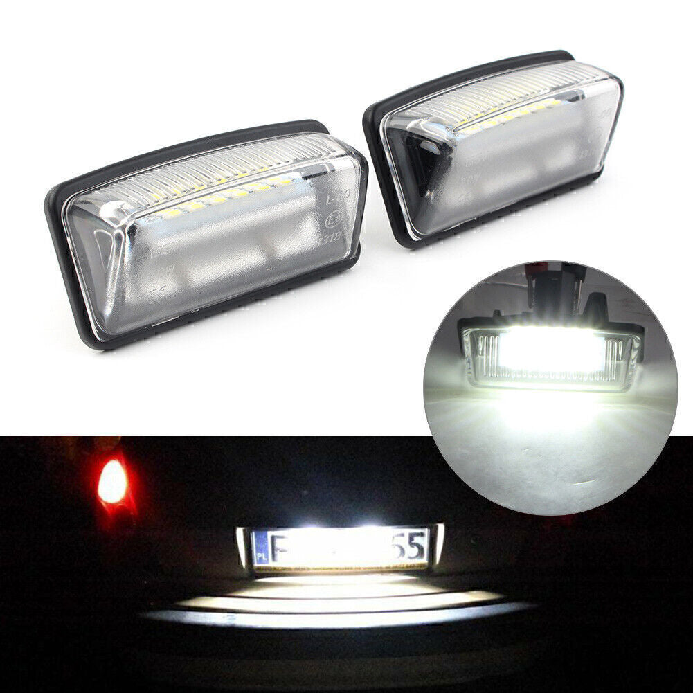 2x 12V LED License Number Plate Light white Fit for Toyota Crown Reiz Vios