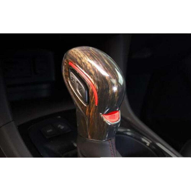 for Chevy Blazer 2019-2022 wood grain Inner Gear Shift Knob Molding Cover Trim