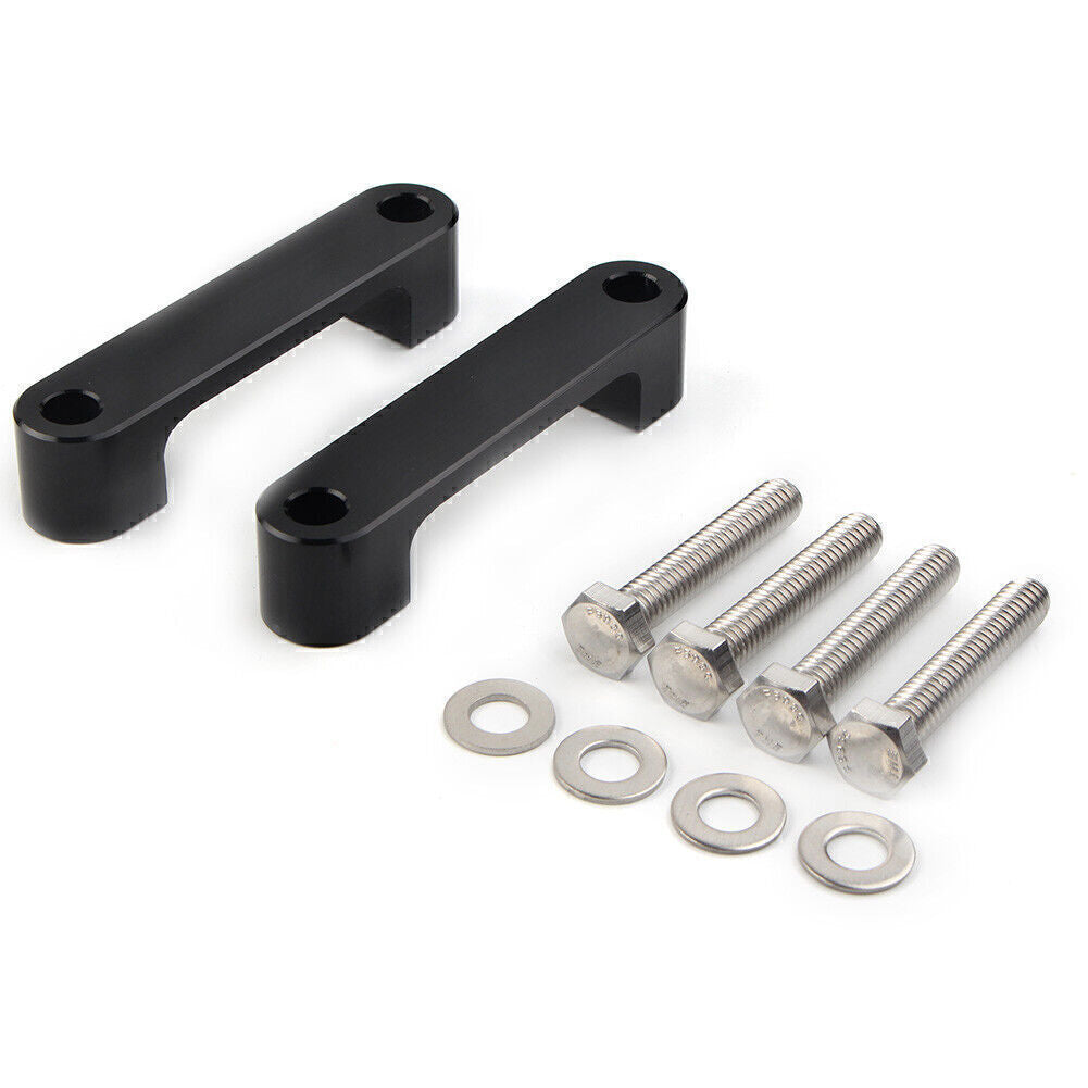 Fit for Harley Touring 1996-2013 97 Black Wrap Front Fender Brackets Spacers 30 Inch
