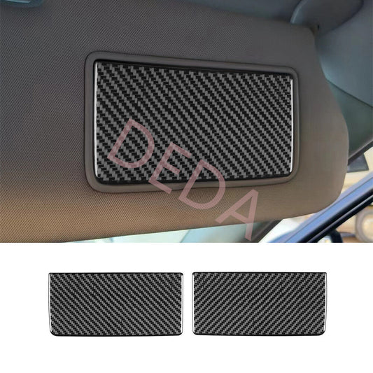Carbon Fiber Inner Car Makeup Mirror Panel Cover for Nissan Altima Teana 2013-18