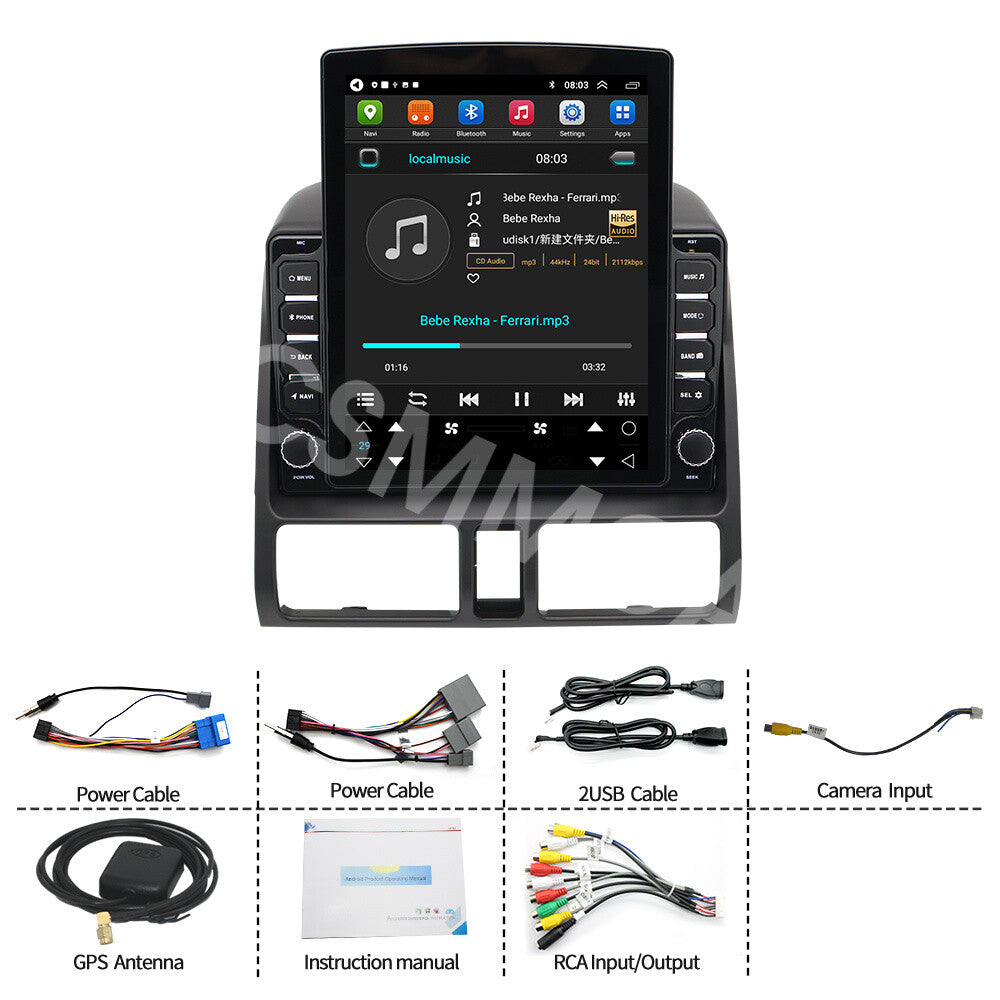 Android 14 9.7in Car Radio Player Touch Screen GPS Fit for Honda CRV 2002-2006