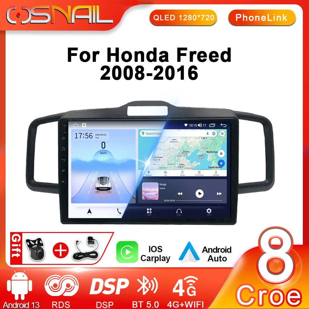 Car Radio CarPlay for Honda Freed Spike 2008-2016 Stereo GPS Video Player Screen