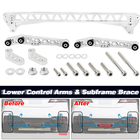 Lower Control Arm + Subframe Brace For 92-98 for Honda for Civic CRX Del-Sol 94-01 for Acura