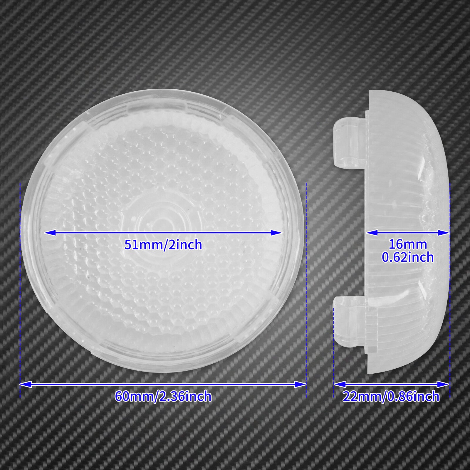 4 Clear Bullet Turn Signals Light Lens Cover Fit for Harley Dyna Softail Touring
