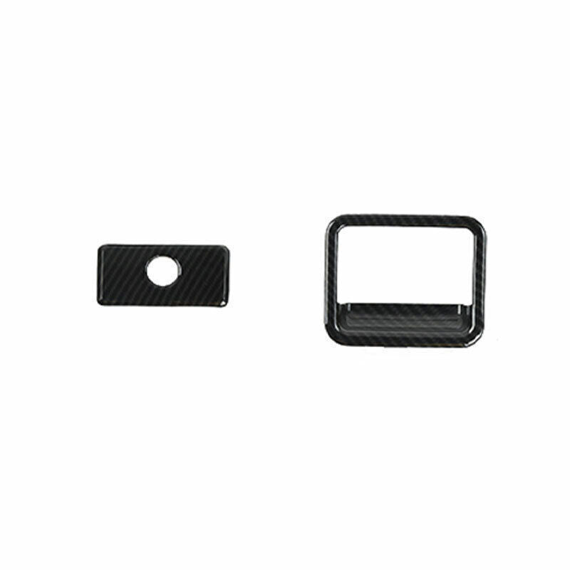 for Co -Pilot Storage Box Handle Sticker for Nissan Armada Y62 2017-2020 Carbon Fiber