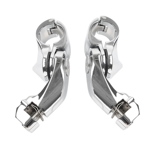 1 1/4 32MM Short Angled Adjustable Highway Foot Peg Mount Kit for Harley