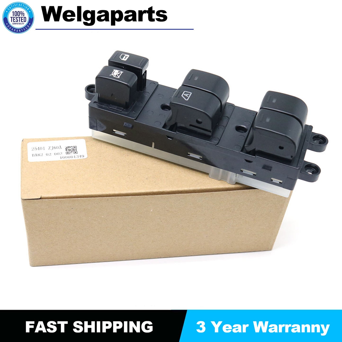 1x For 2007-2012 for Nissan Sentra Driver Side Master Power Window Control Switch