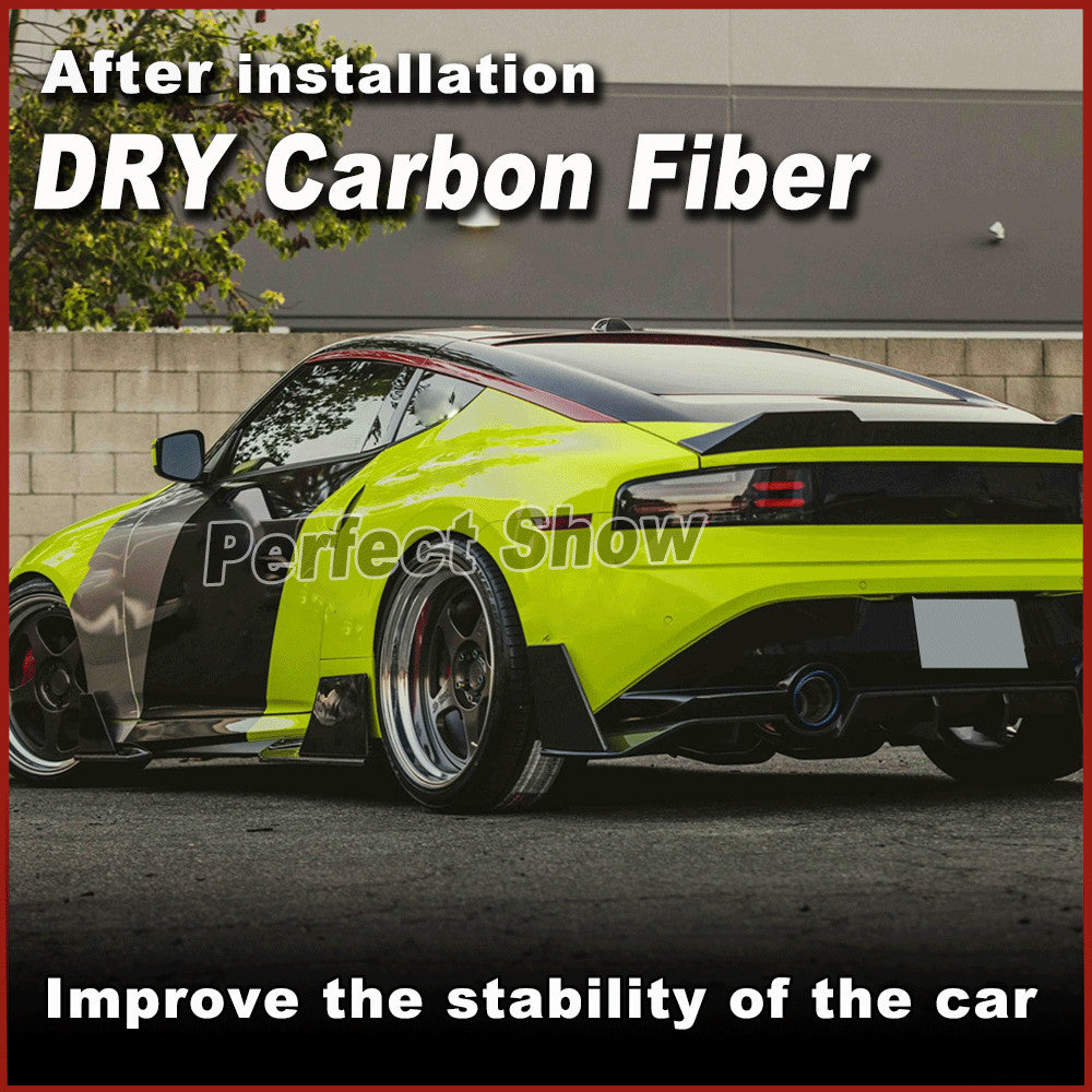 for Nissan Z 400Z Z34 2023UP DRY CARBON Side Skirts Extension Lip Panel Spoiler