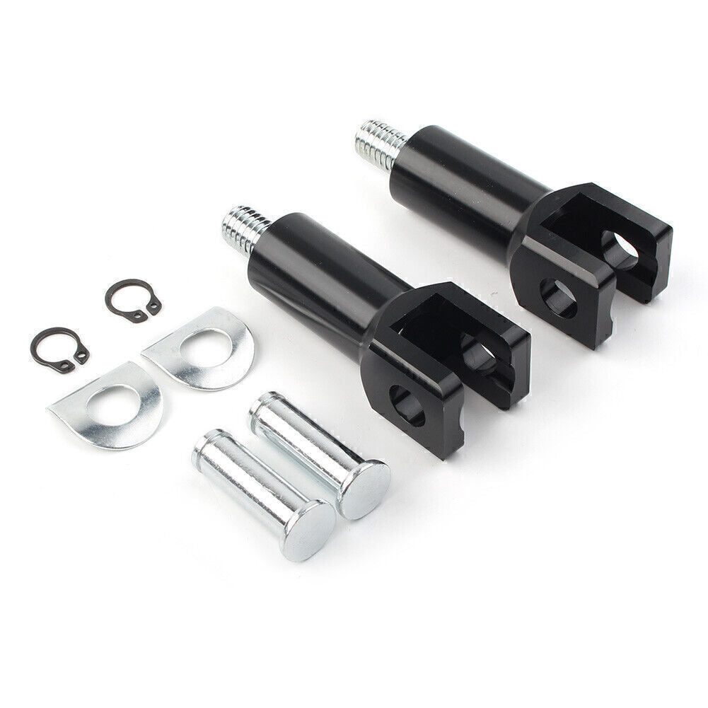for Harley 2000-2018 2001 2002 Silver Rear Footrest Pegs Support Mount Bracket