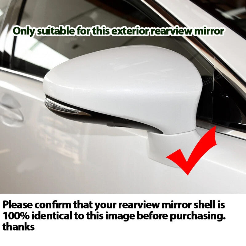 Genuine carbon fiber side mirror cap assembly for 2014-2020 for Lexus IS200 and IS300.