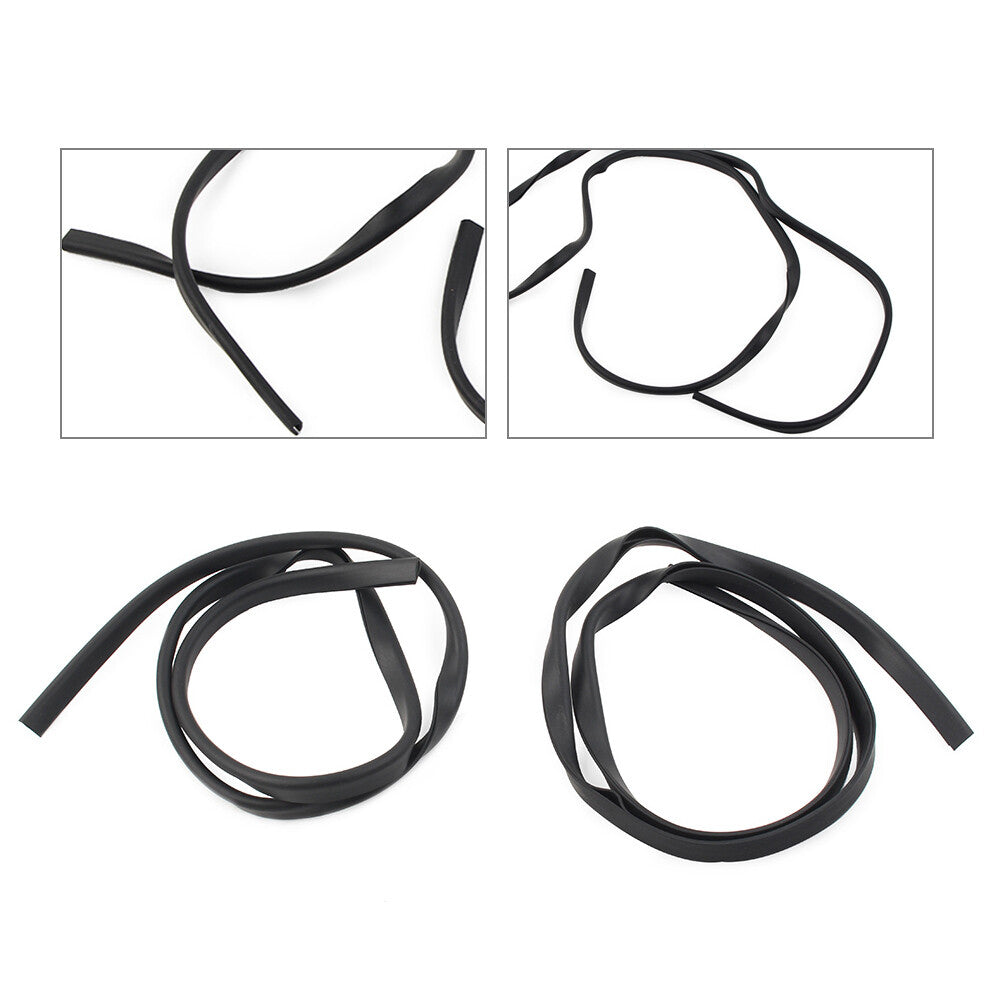 Black 2x 31.9 Inner Fairing Trim Seal FIT for Harley Touring Electra Street Glide
