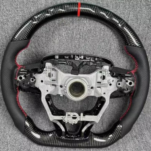 Steering wheel suitable for Toyota for Camry , Rav4, for Corolla 2018+, genuine carbon fiber leather