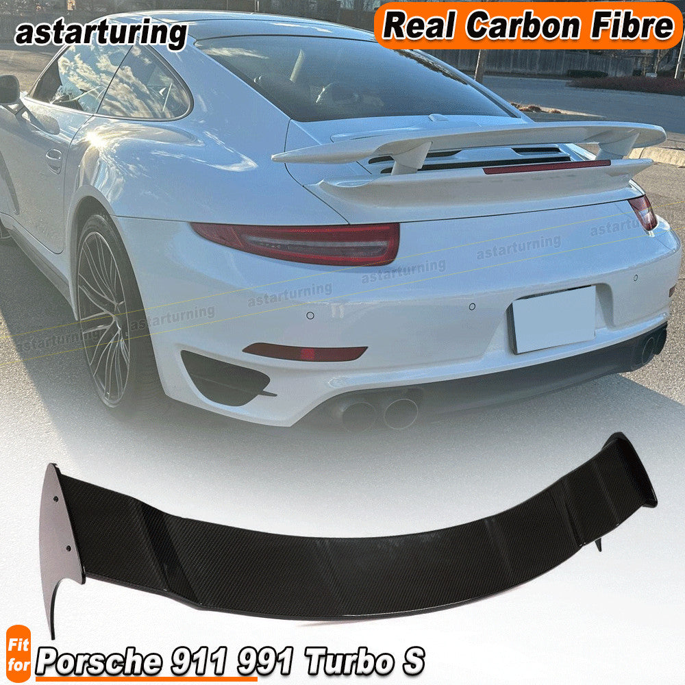 for Porsche 911 991 Turbo S 2Door 2014-2016 DRY CARBON Rear Trunk Spoiler Wing