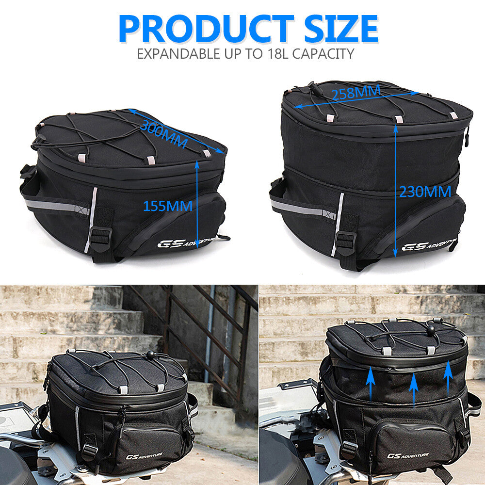 Universal Dirt Bike Duffel Bag Saddlebag Tailbag Tail Bags for Kawasaki Z900