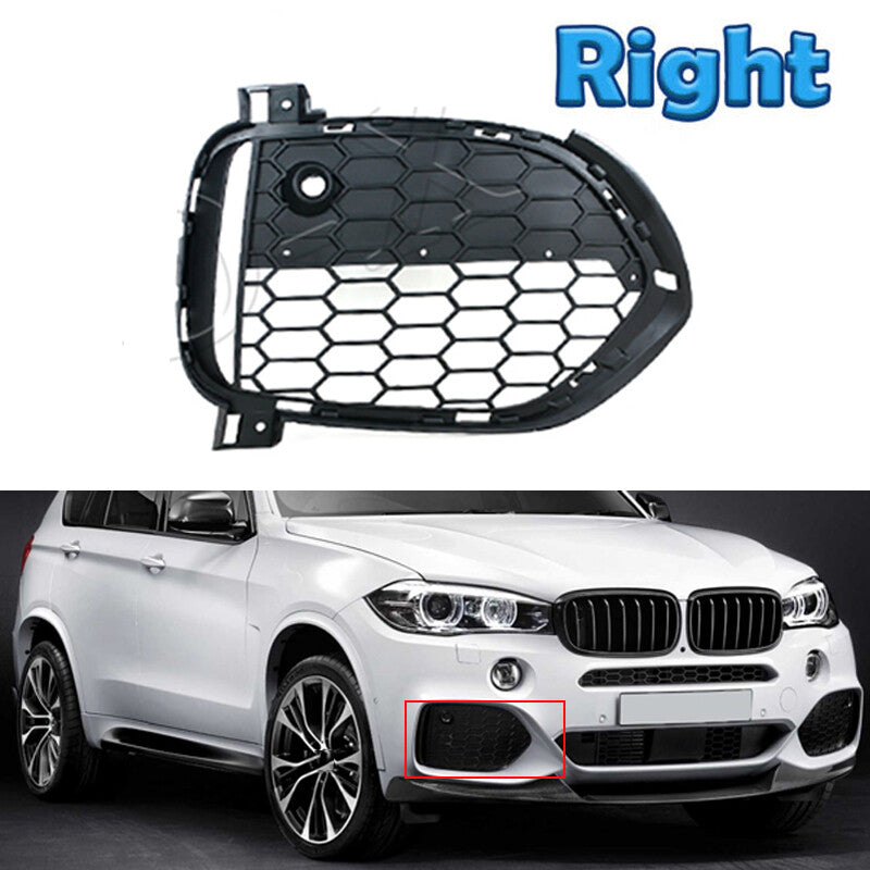 Right Front Bumper Grille Fog Lamp Cover Frame for BMW X5 F15 2012-2015 M Sport