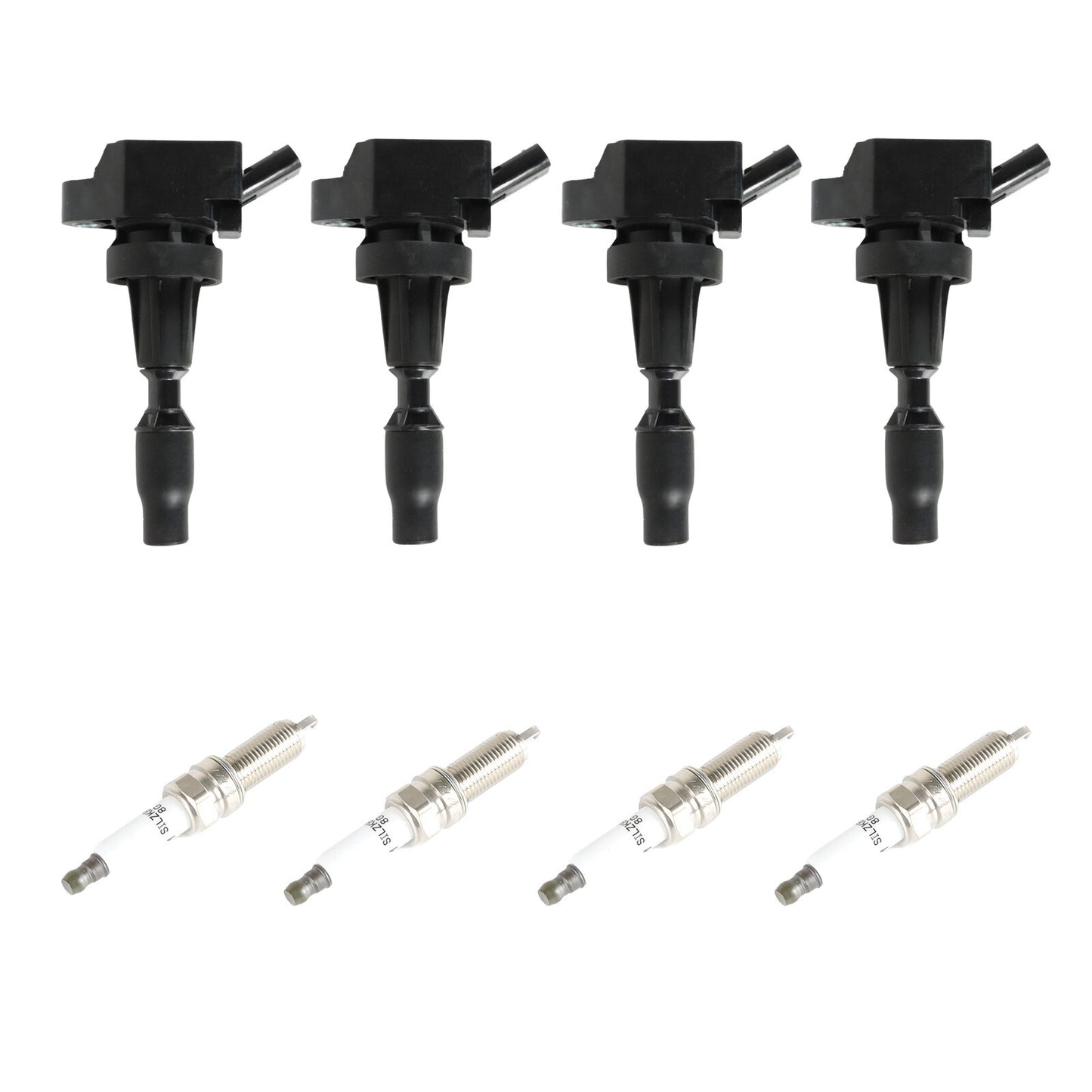 4x Ignition Coils+ 4x Iridium Spark Plug for 17-20 for Hyundai for Elantra L4 1.6L