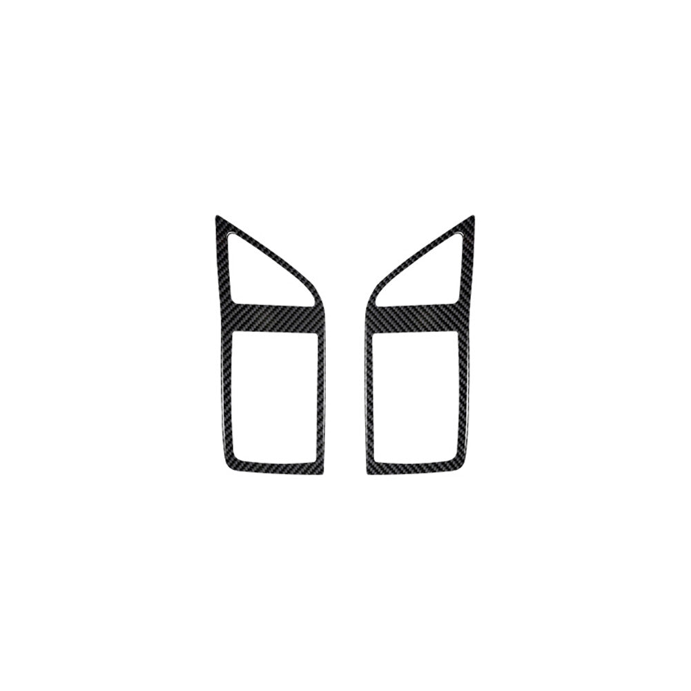 2X Carbon Fiber Central Air Vent Outlet Cover Trim for RAM Promaster 2014-2021