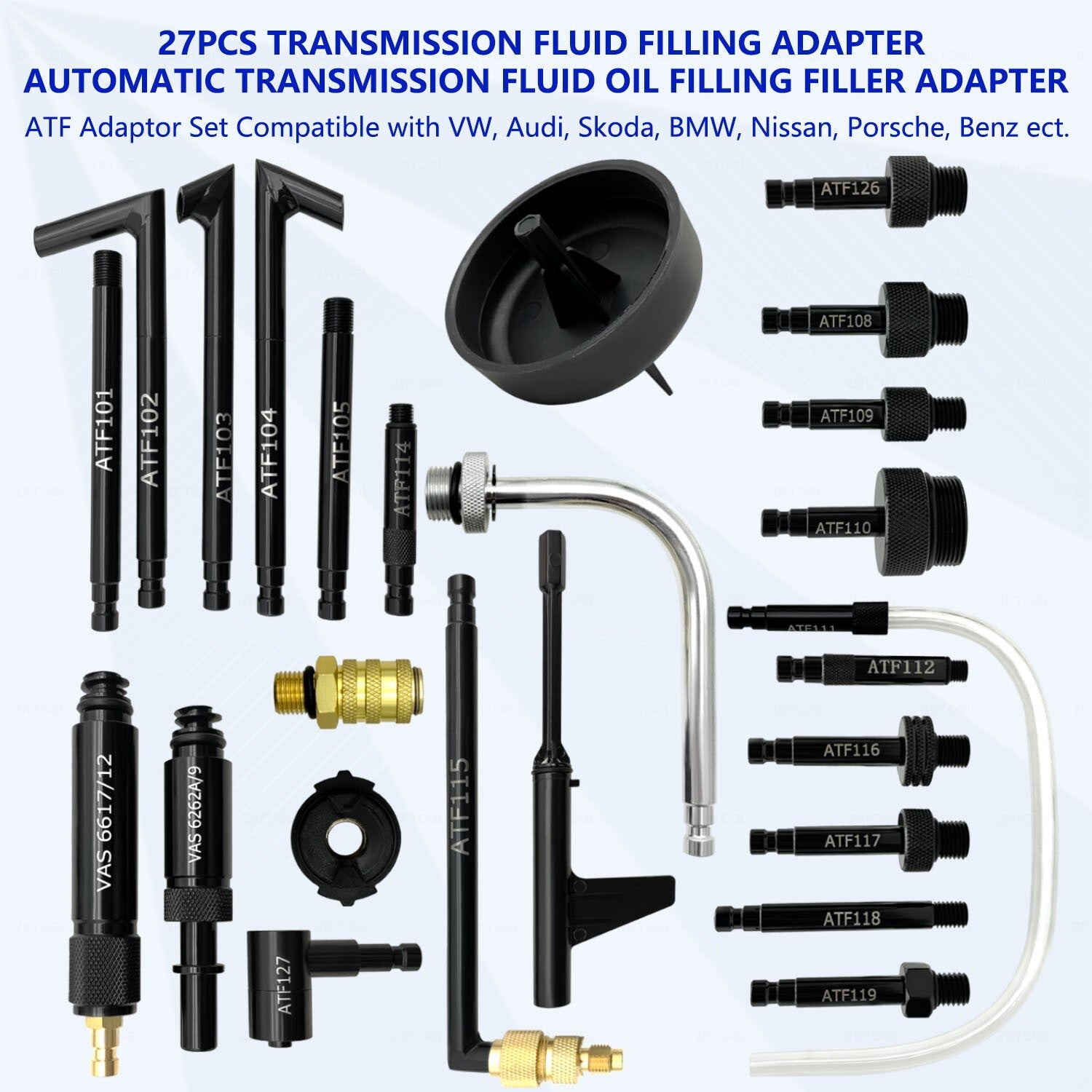 25pc Transmission Oil Filling Joint Adapter Set ATF for BMW for Audi for VW for Ford for Nissan
