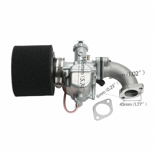 VM22 26mm carburetor kit for Pit Dirt bikes 110cc, 125cc, 140cc for Lifan YX Apollo RFZ
