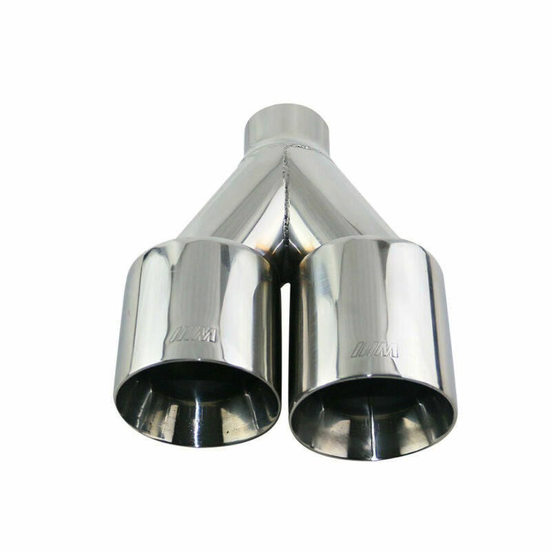 Pair 3'' ID Universal Dual Exhaust Tips 4 OD Tail Pipe for BMW M Performance