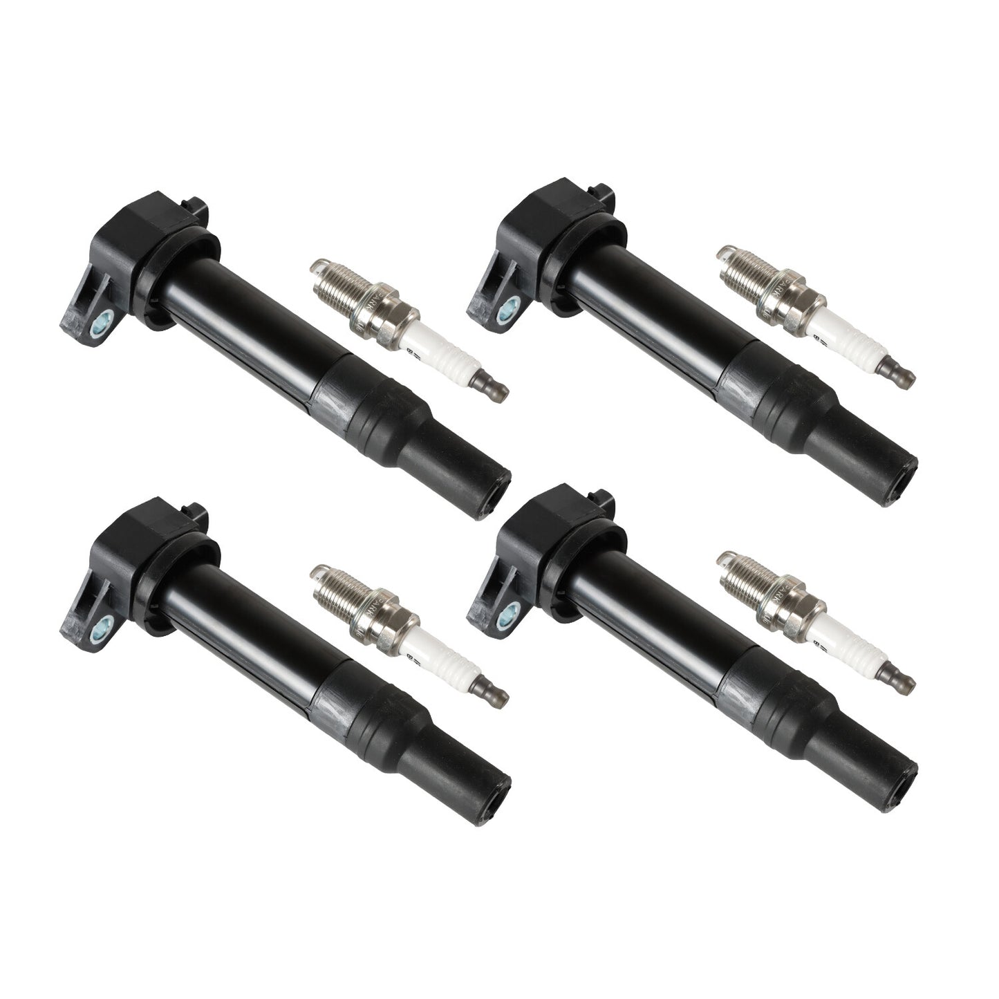 4X Ignition Coil  Platinum Spark Plug For 2006-11 for Hyundai Accent for Kia Rio UF499