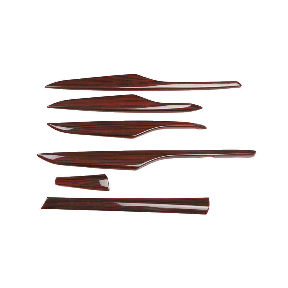 Car Interior Decoration Full Set Trim 4 for Cadillac XTS 2013-17 Red Wood Grain
