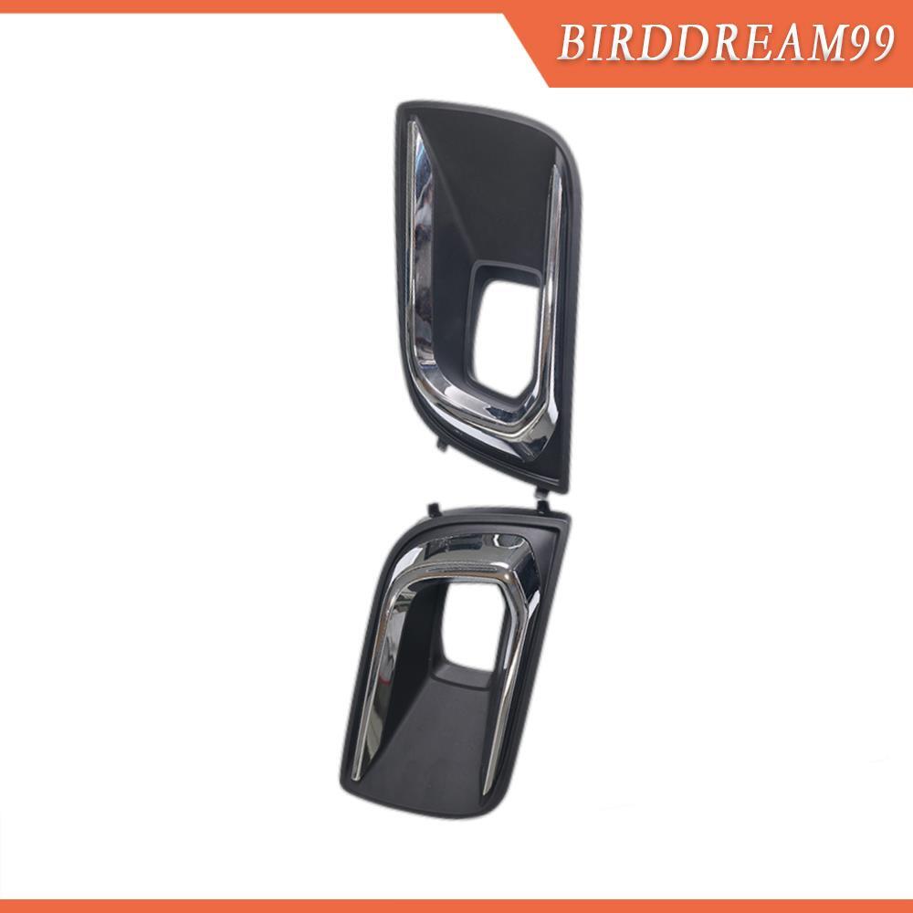 L R Fit for Toyota Sequoia 18-21 Front Bumper Foglight Hole Bezel w/Chrome Trim