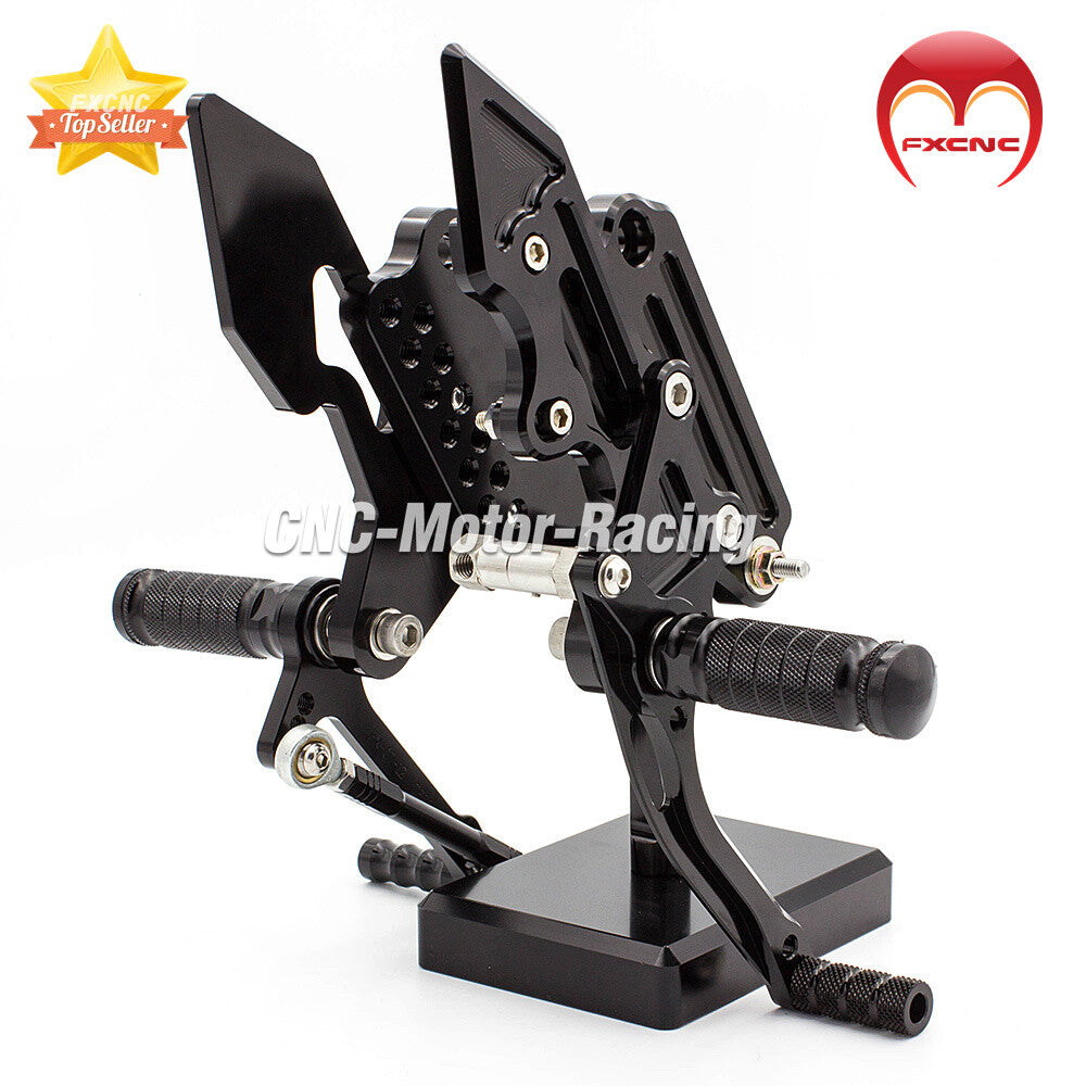 Suitable for Suzuki CNC black footrest and rear foot pedal set for GSX250R (2016-2017-2018)