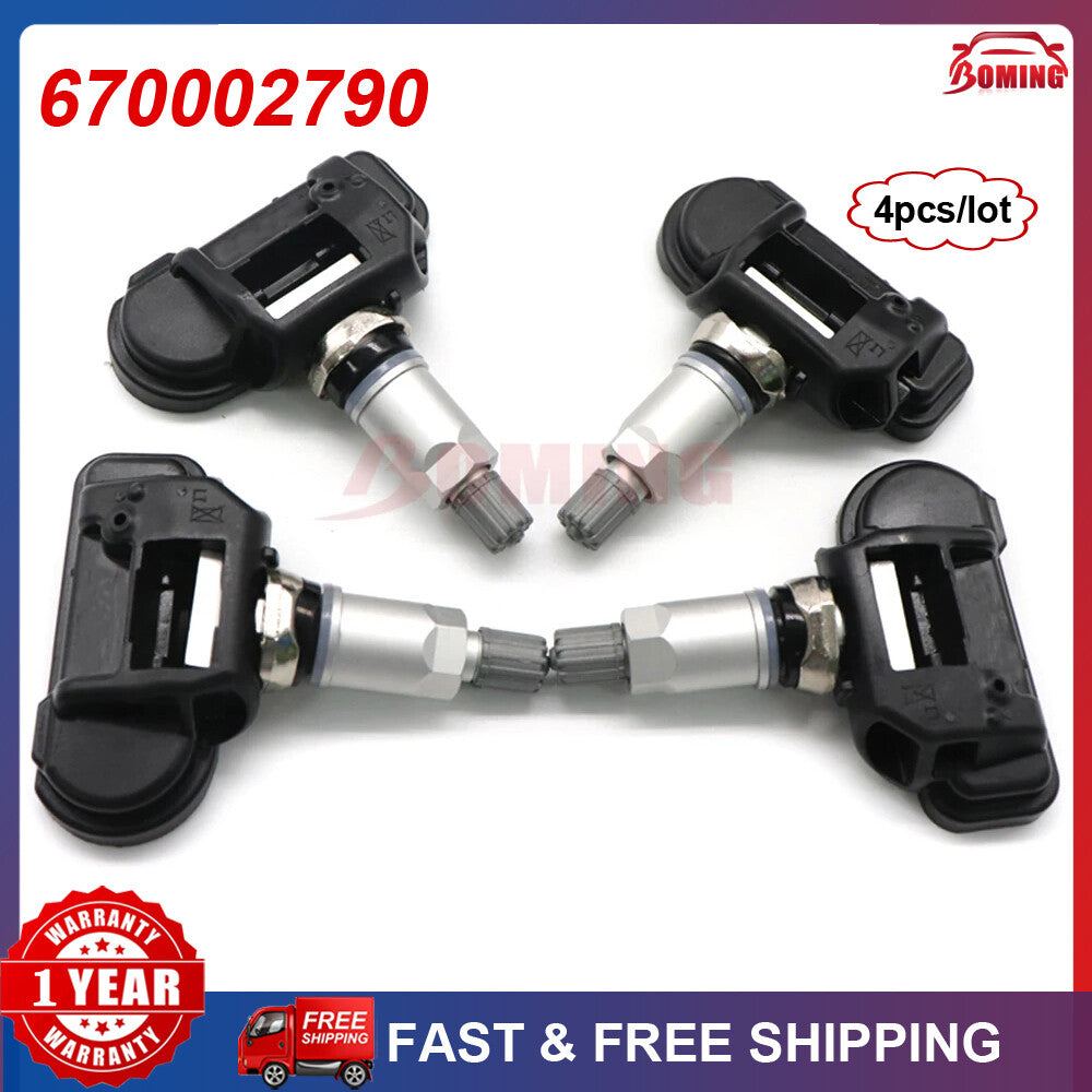 4-piece Tire Pressure Sensor (TPMS) kit for Maserati Ghibli Quattroporte 670002790