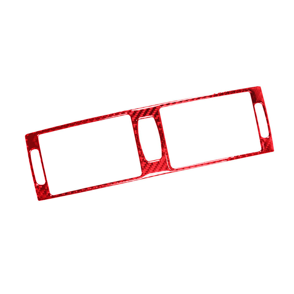 Red carbon fiber central ventilation cover for BMW X5 E70 X6 E71 2011-2013