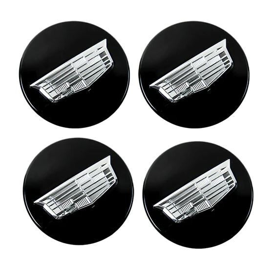 4-Piece Car Tire Valve Cover Stem Air Dust Cover Dice Neo Chrome for Cadillac