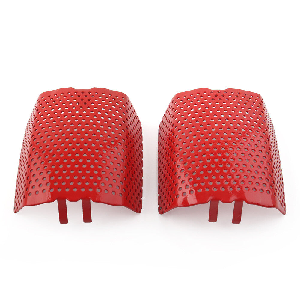 for Harley V-Rod  Touring 2006-2019 Red Steel Front Caliper Screen Inserts