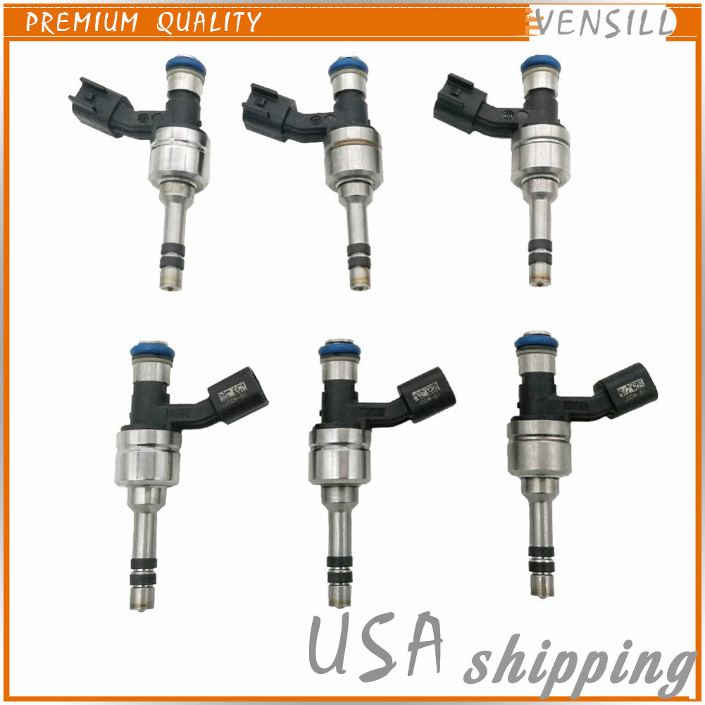 6pcs Fuel Injector for Cadillac CTS for Chevrolet Equinox for GMC Terrain 10-11 12629927