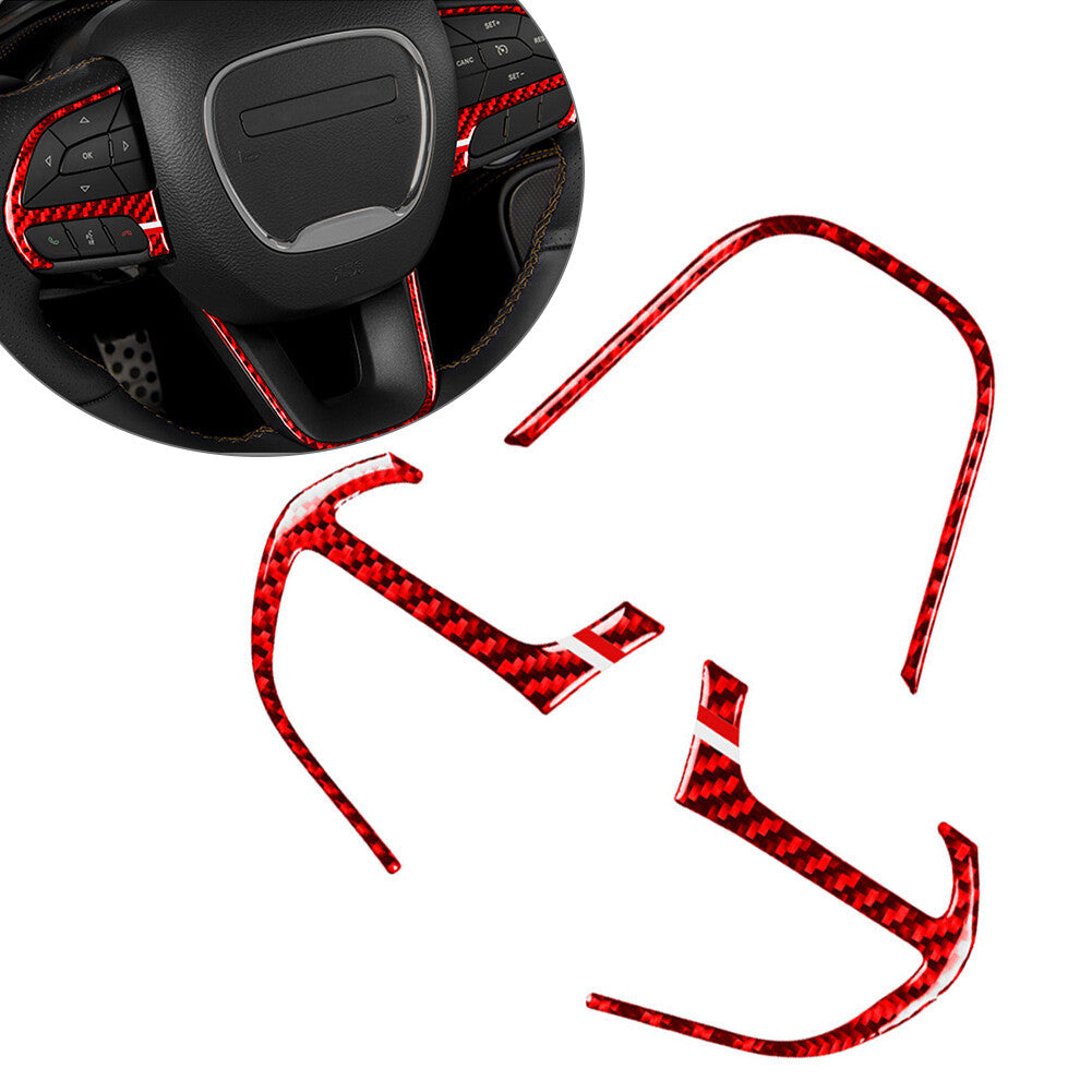 Steering Wheel Decor Cover Trim for Jeep for Dodge for Challenger Charger Durango