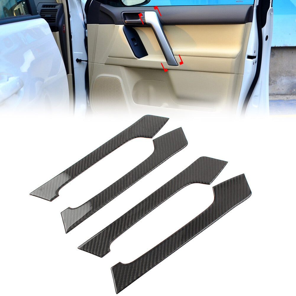 Interior Inner Door Handle Trim Fit for Toyota for Land Cruiser Prado 2010-2018 4 Pcs