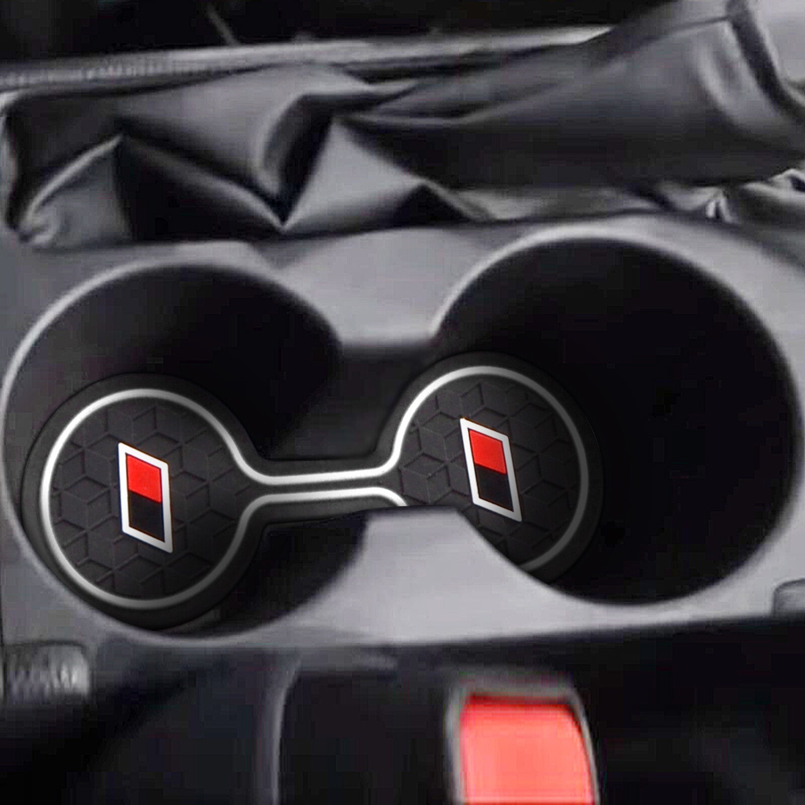 Accessories for Toyota Yaris 2020 2021 Hybrid GR Sport Gate Slot Cup Mat WHTIE