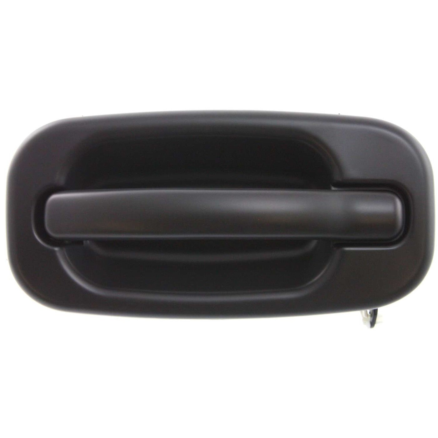Door handle set for 1999-2006 for Chevrolet Silverado 1500, smooth black front exterior 2-piece set.