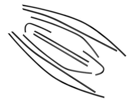 Window Molding Black CHrome Cover Trims For 2020-2023 for Toyota for Camry 4-Door Sedan