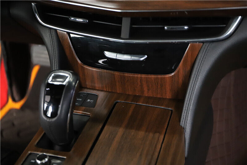 for Cadillac CT6 2016-2020 Wood Grain Inner Center Console Button Frame Trim 1P