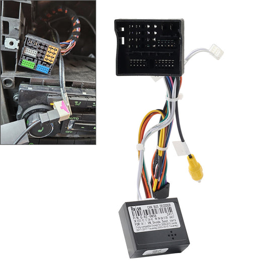 Audio Player 16Pin Power Cable Adapter With Canbus Box for VW for Golf 7 for Passat