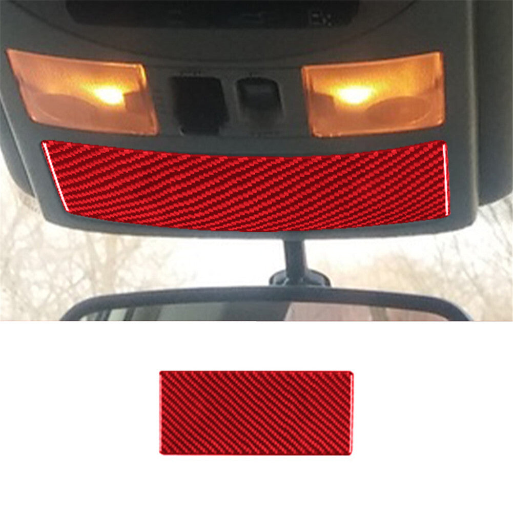 Red Cover Carbon Top Glasses Case Panel Trim Fiber for Nissan Quest 2004-2006