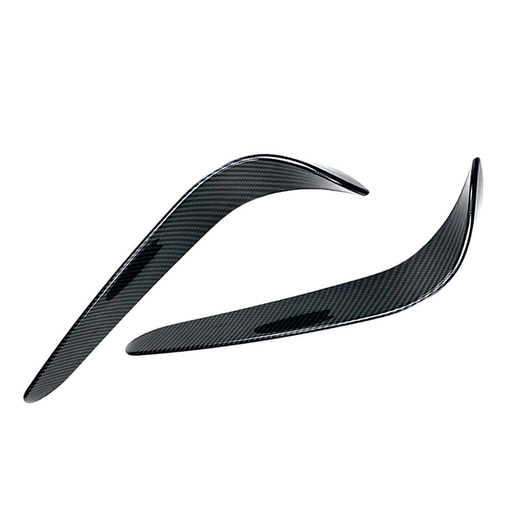 2x Front Bumper Lip Splitter Spoiler for Mercedes-Benz C-Class W205 15-18 Carbon