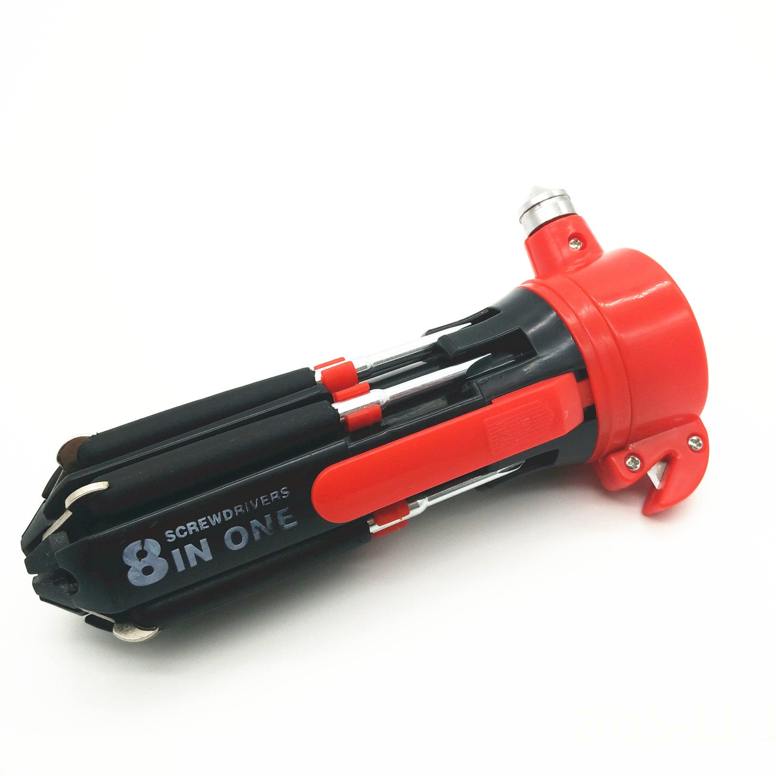Car Emergency Flashlight Safety Hammer Lifesaving Screwdriver Cutter Knife Tool